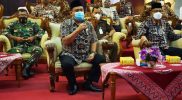 Wakil Bupati Bantul Joko B. Purnomo dalam laporannya menyampaikan dukungannya terhadap Gerakan Indonesia Raya Bergema. Foto: nyatanya.com/Humas Pemkab Bantul