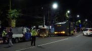 Penutupan ruas jalan pada jam 9 malam sudah dilakukan sejak Rabu (30/6/2021). (Foto:nyatanya.com/Diskominfo Klaten)