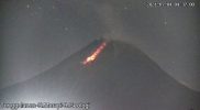 Visual Gunung Merapi saat awan panas guguran pukul 04.36 WIB pagi tadi. (Foto:nyatanya.com/BPPTKG)