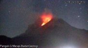 Penampakan guguran awan panas Gunung Merapi, Kamis (12/8/2021) pukul 01.09 WIB. (Foto: BPPTKG)