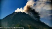 Rekaman awan panas guguran Merapi tanggal 5 Agustus 2021 pukul 08.05 WIB. (Foto: BPPTKG)