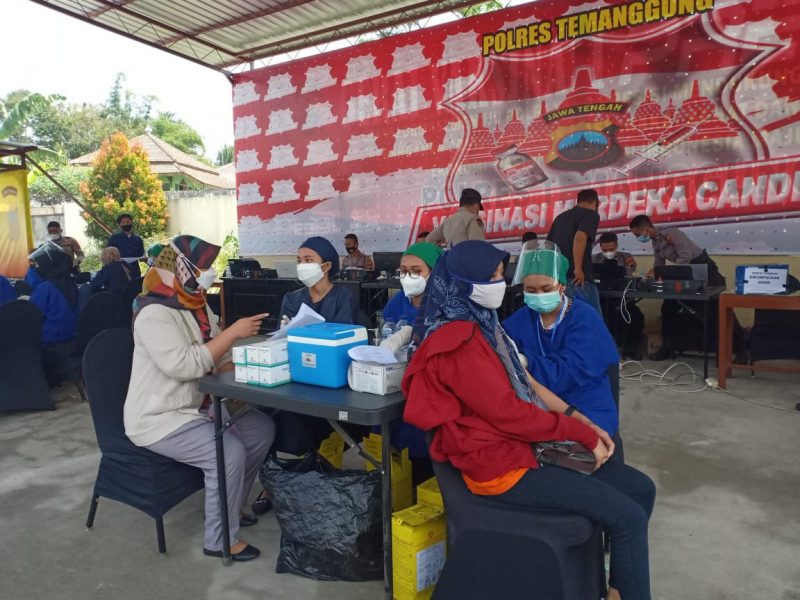 Pemkab Temanggung genjot vaksinasi bagi kaum pekerja. (Foto:Diskominfo Temanggung)