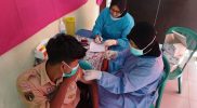 Siswa SMP di Kabupaten Temanggung mulai mendapatkan suntikan vaksin Covid-19. (Foto: Diskominfo Temanggung)