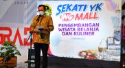 Wawali Yogyakarta Heroe Poerwadi menutup gelaran "Sekati YK Ing Mall", Minggu (17/10/2021) di Lippo Plaza. (Foto: Humas Pemkot Yogya)