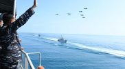 Latihan Operasi Amfibi (Latopsfib) Tetara Nasional Indonesia Angkatan Laut (TNI AL) Tahun 2021 di perairan Laut Jawa. (Foto: Dispenal)