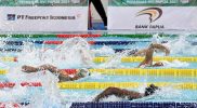 Sebanyak 10 rekor nasional berhasil dipecahkan oleh atlet Renang di Lukas Enembe Aquatic Stadium, Kabupaten Jayapura, Selasa (9/11/2021). (Foto: Istimewa/InfoPublik)