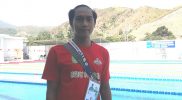 Perenang Kalbar, Kevin Ramadhani peraih tiga medali emas pada Peparnas XVI Papua di Akuatik Lukas Enembe Jayapura, Jumat (12/11/2021). (Foto: Jhon/InfoPublik)