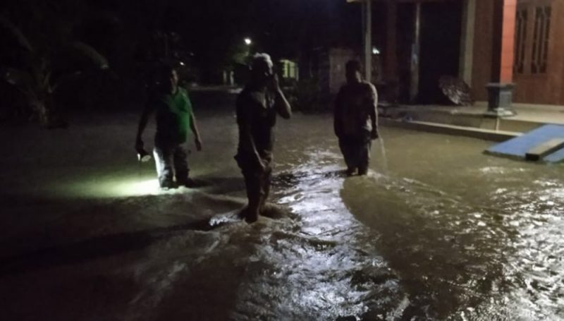 Banjir di Kabupaten Bojonegoro, Provinsi Jawa Timur, Sabtu (13/11/2021). (Foto: BPBD Kabupaten Bojonegoro)
