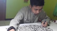 Agung Sukoco, salah seorang putra terbaik asal Kabupaten Bengkalis, berhasil meraih juara II dalam ajang internasional kaligrafi di Zeytinburnu, Turki. (Foto: MC Kab Bengkalis/Dok)