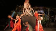 Perform Art Stardust Dance Crew berjudul “Pancawarna” pada karya kelompok Hokki “Manunggaling Kawulo Gusti” Kalurahan Pandowoharjo, Sleman. (Foto: Dokumentasi JSSP 4)