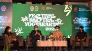 Talkshow rangkaian Festival Sastra Yogyakarta 2021 yang diadakan Dinas Kebudayaan Kota Yogyakarta di Hotel Royal Malioboro, Senin (29/11/2021). (Foto: Humas: Pemkot Yogya)
