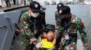 Latihan yang digelar oleh Dinas Kesehatan Lantamal V dengan melibatkan 30 personel baik prajurit maupun PNS TNI AL di jajaran Lantamal V Surabaya. (Foto: Dispen Lantamal V)