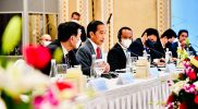 Presiden Joko Widodo saat menghadiri Indonesia – PEA Investment Forum yang berlangsung di Dubai, Kamis (4/11/2021). (Foto: BPMI)