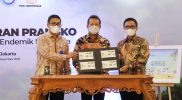 Kementerian Kelautan dan Perikanan (KKP) resmi meluncurkan Prangko Seri Ikan Hias Endemik Indonesia berkolaborasi dengan PT Pos Indonesia dan juga Kementerian Komunikasi dan Informatika di Jakarta, Kamis (2/12/2021). (Foto: Humas KKP)