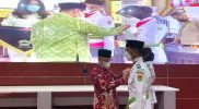 Wakil Gubernur Jawa Tengah Taj Yasin Maimoen melantik Purna Paskibraka Duta Pancasila Provinsi Jawa Tengah Tahun 2021 secara virtual, diikuti oleh Kota dan Kabupaten se-Jawa Tengah, Selasa (28/12/2021). (Foto: humas/beritamagelang)