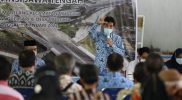 Konsultasi publik sebagai bagian dari tahapan persiapan pembangunan jalan tol Yogyakarta-Bawen digelar maraton, Senin (17/1/2022) GOR Desa Pagersari, Kecamatan Mungkid, Kabupaten Magelang. (Foto: Diskominfo Jateng)