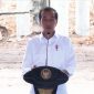 Presiden Jokowi membuka dimulainya pembangunan proyek hilirisasi batu bara menjadi Dimetil Eter (DME) yang berada di Kabupaten Muara Enim, Sumatera Selatan (Sumsel) pada Senin (24/1/2022). (Foto: Istimewa/BPMI)