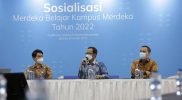 Ditjen Diktiristek mengadakan sosialisasi terkait pelaksanaan program Merdeka Belajar Kampus Merdeka di 2022 di Gedung D Kemendikbudristek Jakarta. (Foto: Ditjen Diktiristek)