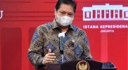 Menteri Koordinator Bidang Perekonomian Airlangga Hartarto selaku Koordinator PPKM Luar Jawa-Bali. (Foto: InfoPublik)