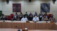 Rapat koordinasi Pemerintah Kota Yogyakarta bersama Polda DIY dan Polresta di Balai Kota Yogyakarta, Selasa (12/4/2022). Foto: Humas Pemkot Yogya