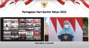Ibu Negara Iriana Joko Widodo dalam Puncak Peringatan Hari Kartini 2022, Kamis (21/4/2022). Foto: BPMI Setpres