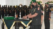 Sertijab Pejabat Utama dan laporan Korps Raport kenaikan pangkat Pamen Kodam IV/Diponegoro. (Foto: Penrem072PMK)