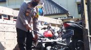 Sebanyak 98 motor yang terlibat balap liar di Dusun Trayang, Kecamatan Ngronggot, Rabu (6/4/2022) diamankan Polres Nganjuk. (Foto: Diskominfo Prov.Jatim)