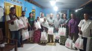 Masyarakat, simpatisan, kader dan pengurus DPC Gerindra DIY menerima bantuan paket sembako dari anggota DPR RI Andika Pandu di momen lebaran Idul Fitri 1443 H. (Foto: Istimewa)