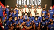 Borobudur Marathon 2022 powered by Bank Jateng resmi diluncurkan, Minggu (22/5/2022). Foto: Humas Jateng