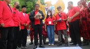 Djarot Saiful Hidayat membuka acara Karnaval Budaya Cinta Pancasila. (Foto: Istimewa)