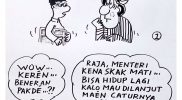 Karya Munadi, kartunis lepas tinggal di Tangerang, Provinsi Banten, Indonesia