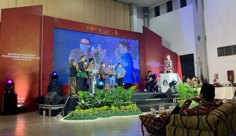 Pesta Paduan Suara Gerejawi (Pesparawi) Nasional XIII secara resmi ditutup, Minggu (26/6/2022) malam di Jogja Expo Center (JEC). Foto: Ist