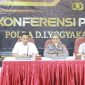 Polda DIY gelar konferensi pers terkait kasus korupsi di RSUD Wonosari. Foto: Humas Polda DIY
