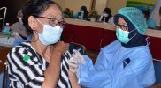Upaya percepatan vaksinasi booster Covid-19 dilakukan dengan pelayanan di puskesmas-puskesmas dan rumah sakit di Kota Yogyakarta. Foto: Humas Pemkot Yogya