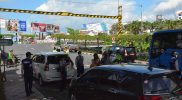 Petugas gabungan melalukan penertiban parkir liar di Jalan Kleringan. Foto: Humas Pemkot Yogya