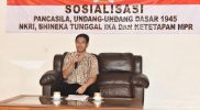 Anggota DPR RI Andika Pandu Puragabaya sosialisasikan 4 Pilar di Dlingti, Bantul. (Foto: Istimewa)