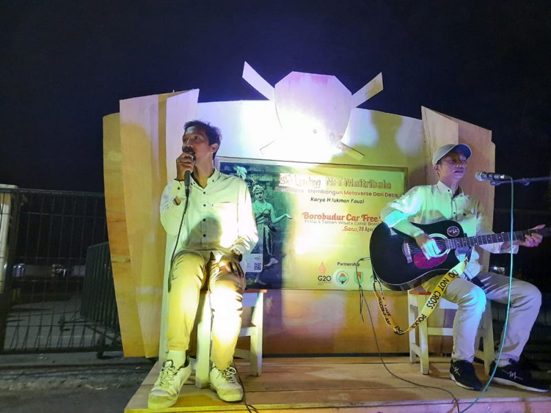 Acara pengenalan NFT Maitribala saat Car Free Night Borobudur akhir pekan lalu. Foto: Ist