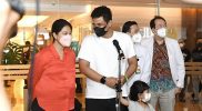Bobby Nasution dan istri Kahiyang Ayu, mengumumkan nama anak ketiganya, Sabtu (27/8/2022). Foto: Dok.Diskominfo Kota Medan