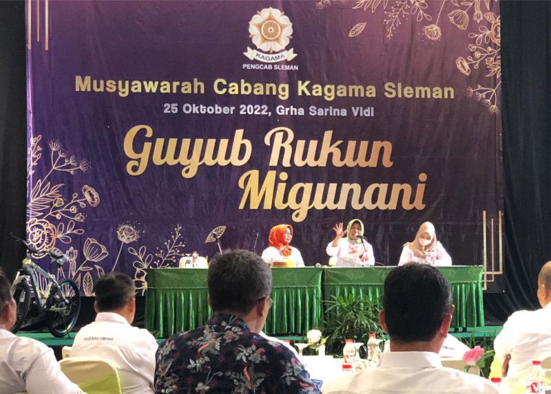 Musyawarah Cabang Kagama Sleman di Grha Sarina Vidi, Selasa (25/10/2022). Foto: Ist