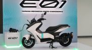 PT Yamaha Indonesia Motor Manufacturing (YIMM) resmi memulai program market test alias tes pasar untuk produk motor listrik prototipe Yamaha E01. Foto: Ist