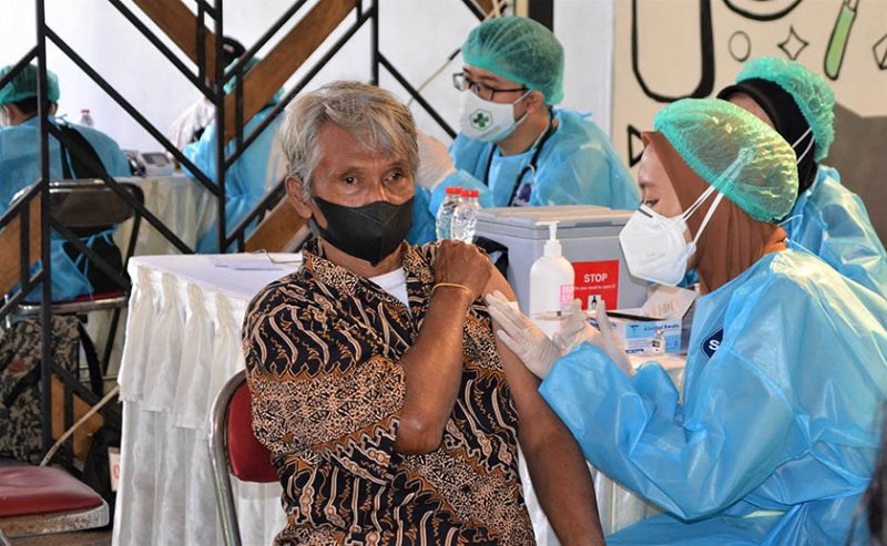 Akumulatif capaian vaksinasi booster di DIY baru sekitar 43 persen. Vaksinasi booster tinggi di Kota Yogyakarta dan Kabupaten Sleman. Foto: Humas Pemkot Yogya