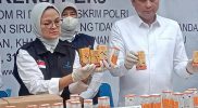 Bahan baku Propilen Glikol (PG) ditemukan pada produk obat sirup bermerek dagang Flurin DMP yang diproduksi PT Yarindo Farmatama, Serang, Banten. Foto: Ist
