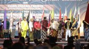 Ganjar Pranowo saat menghadiri Festival Adat Budaya Nusantara II oleh Masyarakat Adat Nusantara (Matra) di Candi Borobudur, Jumat (9/12/2022). Foto: Humas Jateng