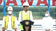 Presiden Jokowi meresmikan bendungan ke-33 di Kabupaten Sumedang, Jawa Barat, Selasa (27/12/2022). Foto: Tangkapan Layar BPMI Setpres