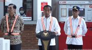 Presiden Jokowi meresmikan Stasiun Manggarai Tahap I. Foto: Tangkapan BPMI Setpres.
