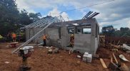 Salah satu unit dari 200 unit Rumah Instan Sederhana Sehat (RISHA) dengan struktur tahan gempa Cianjur. Foto: Dok. Kementerian PUPR