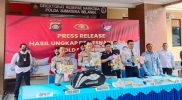 Polda Sumsel berhasil mengamankan dua kurir narkoba yang membawa 20 kilogram sabu asal Lampung pada akhir 2022 lalu. Foto: Ist/tribratanews