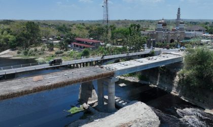 Jembatan Ganefo nantinya bisa dilewati oleh kendaraan berpapasan, menghubungkan jalur Sragen, Galeh, hingga Purwodadi, dan sebaliknya. (Foto: Diskominfo Jateng)