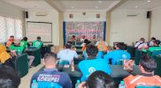 Forum Ojol Yogyakarta Bergerak (FOYB) dengan semangat Kebinnekaan berkomitmen menjaga persatuan bangsa guna mewujudkan Pemilu 2024 yang damai, bermartabat, bersih, dan berbudaya. (Foto: Istimewa)