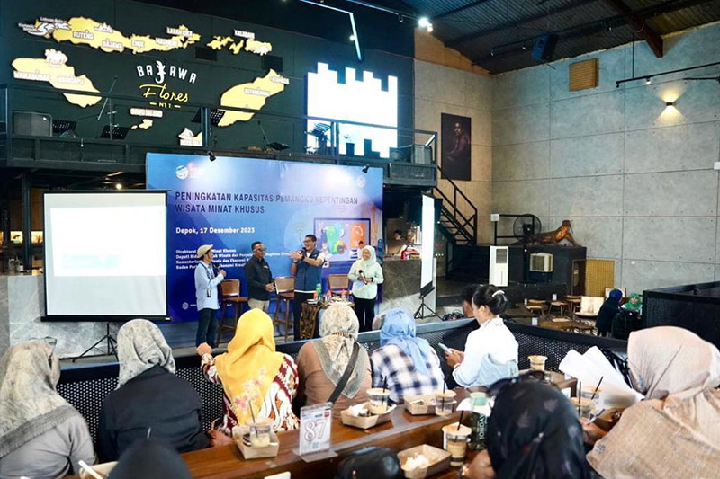 Menparekraf/Kabaparekraf Sandiaga Salahuddin Uno mendorong Kota Depok, Jawa Barat, masuk dalam jaringan Kota Kreatif UNESCO atau UNESCO Creative Cities Network (UCCN) 2024. (Foto: Dok Kemenparekraf)